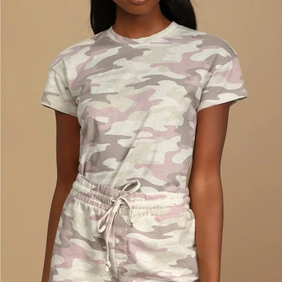 Lulus Camouflage Drawstring Shorts - Picture 4 of 8